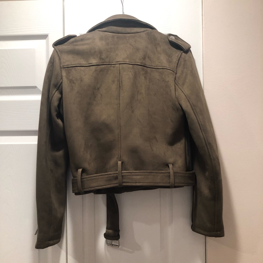 NWOT Bar III Faux-Suede Moto Jacket - Picture 5 of 5